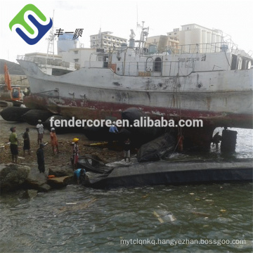 Boat rubber airbag for ship launching